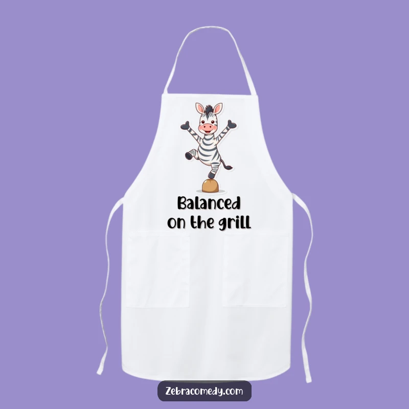 Funny Zebra Apron: Balance Your Cooking, Great Funny Gift
