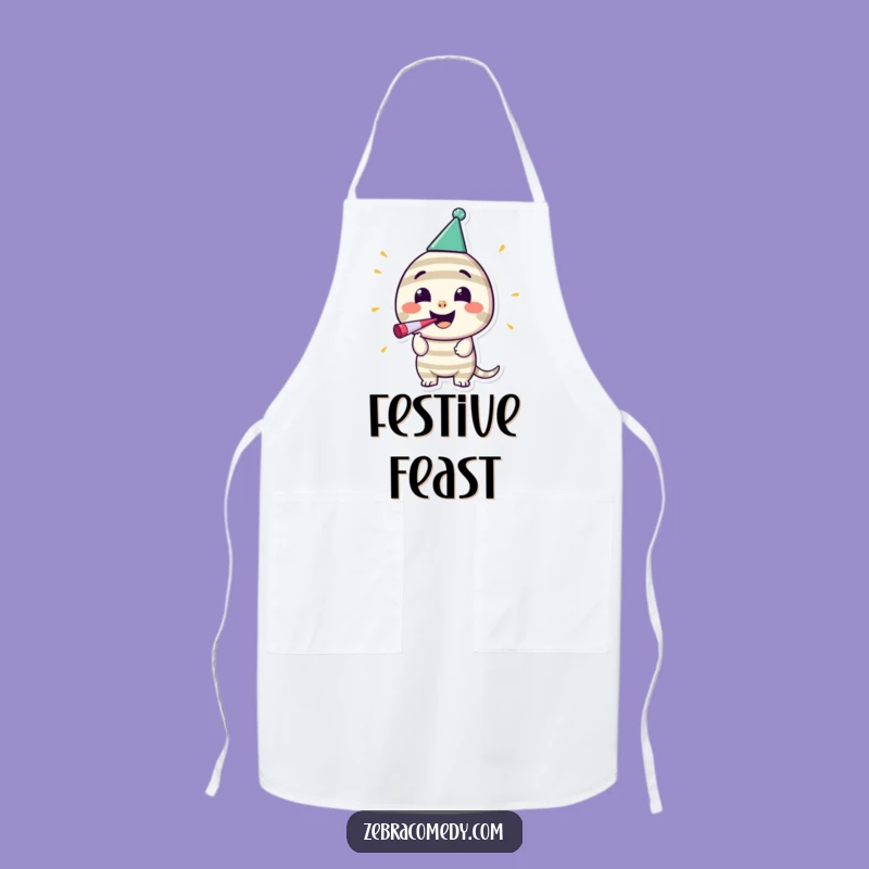 Funny Striped Party Apron: Cook with Festive Spirit and Hilarious Celebration