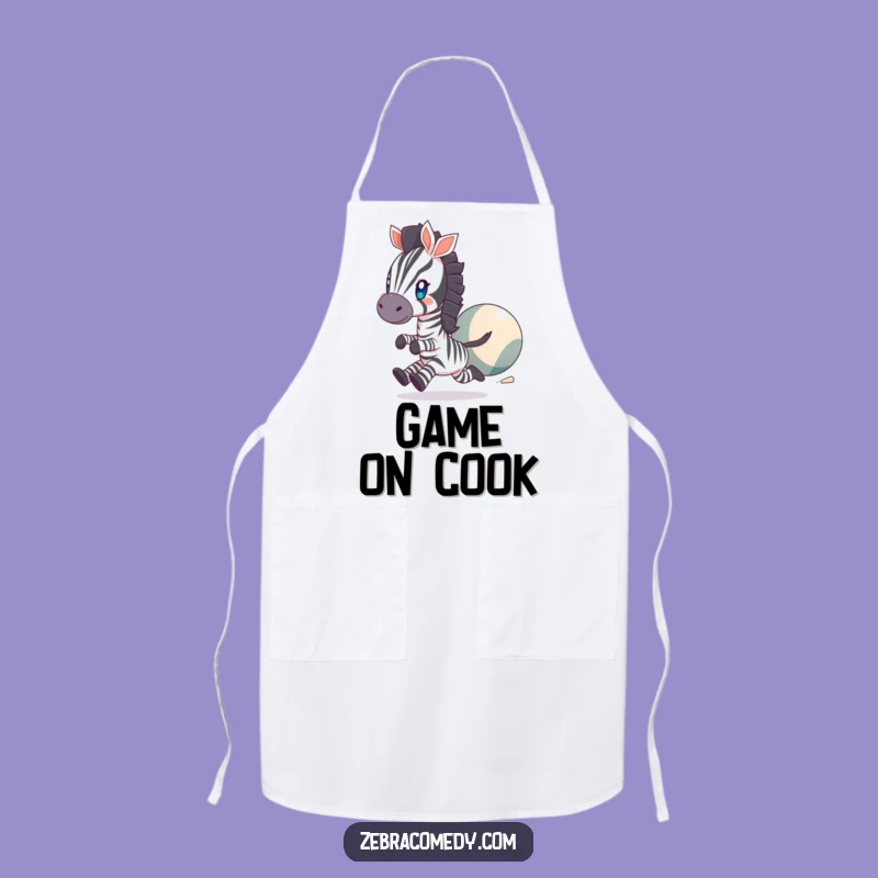 Funny Zebra Apron: Playful Chef, Perfect Humorous Kitchen Gift!