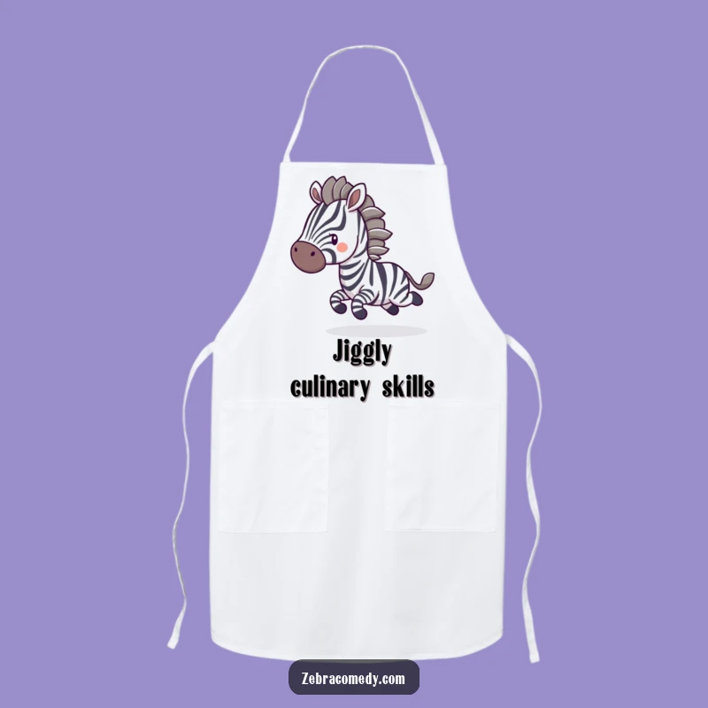 Funny Zebra Bounce Apron: Cook with Joy and Hilarious Animal Motion