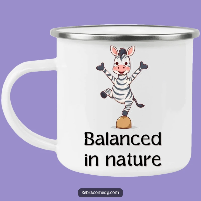 Funny Zebra Camping Mug: Durable Balance & Joy, Unique Funny Gift