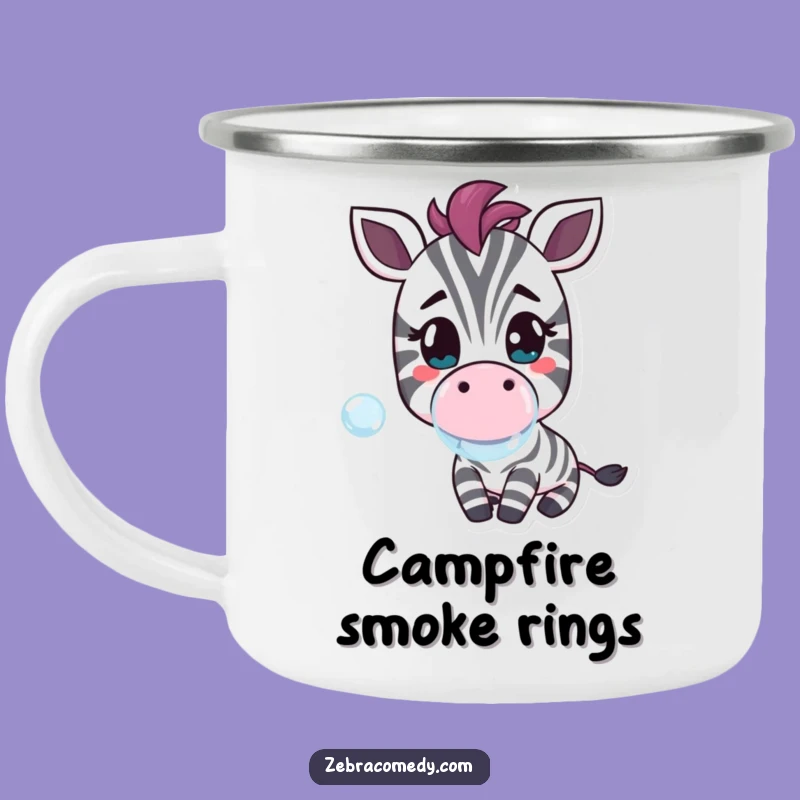 Funny Zebra Bubble Camping Mug - Sweet Fuel for Adventures