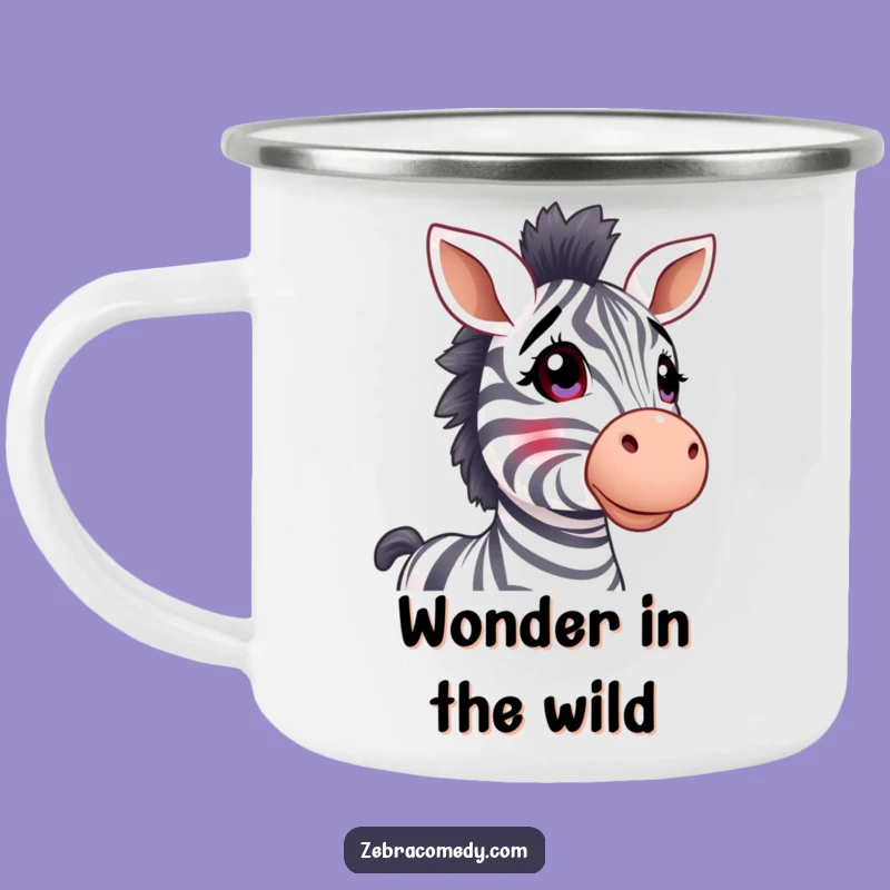 Durable Funny Zebra Wonder Camping Mug: Outdoor Animal Gift