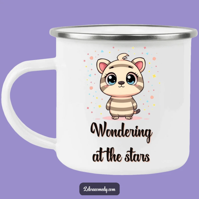 Funny Confetti Galaxy Camping Mug: Explore the Stars Around the Campfire
