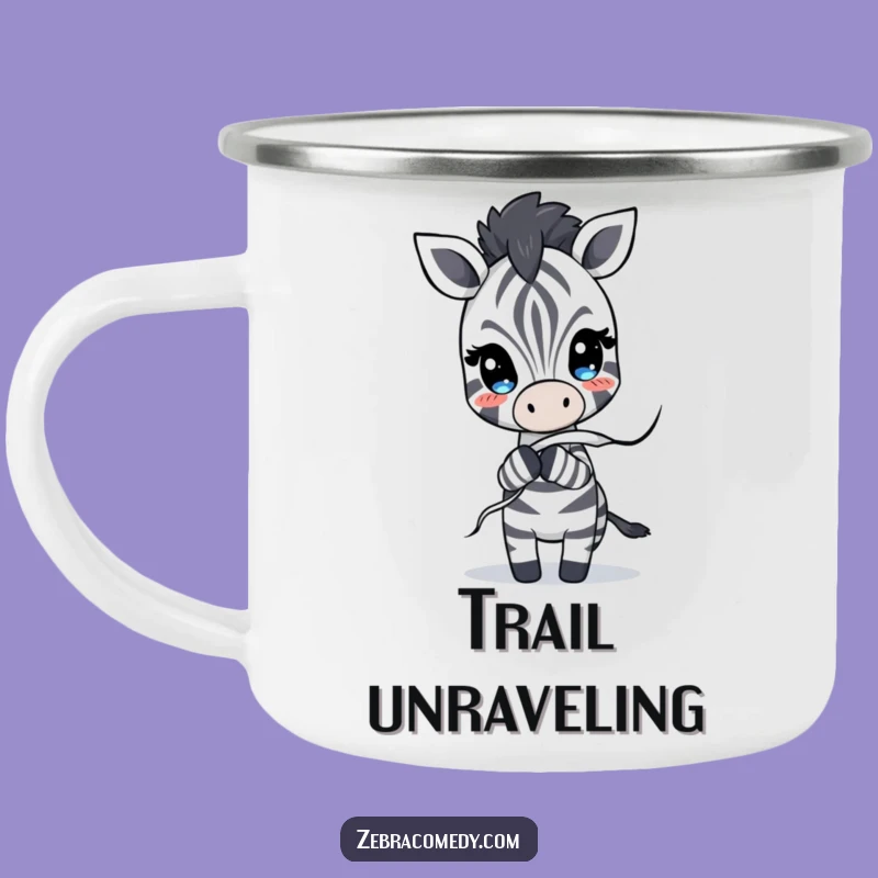 Funny Zebra Camping Mug: Unraveling Outdoors, Perfect Humorous Gift!