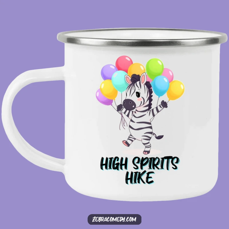 Funny Zebra Camping Mug: Campfire Dance, Perfect Humorous Outdoor Gift!