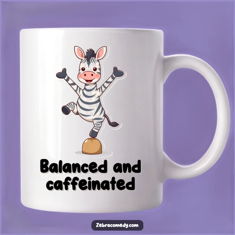 Funny Zebra Balancing Mug: Delightful Hoove Stand, Pure Joy, Perfect Funny Gift