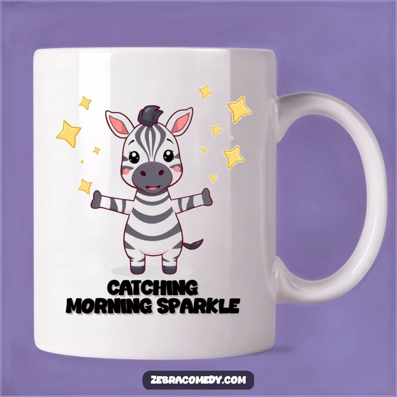 Funny Star Catcher Zebra Mug: Dream Big, Perfect Funny Gift!