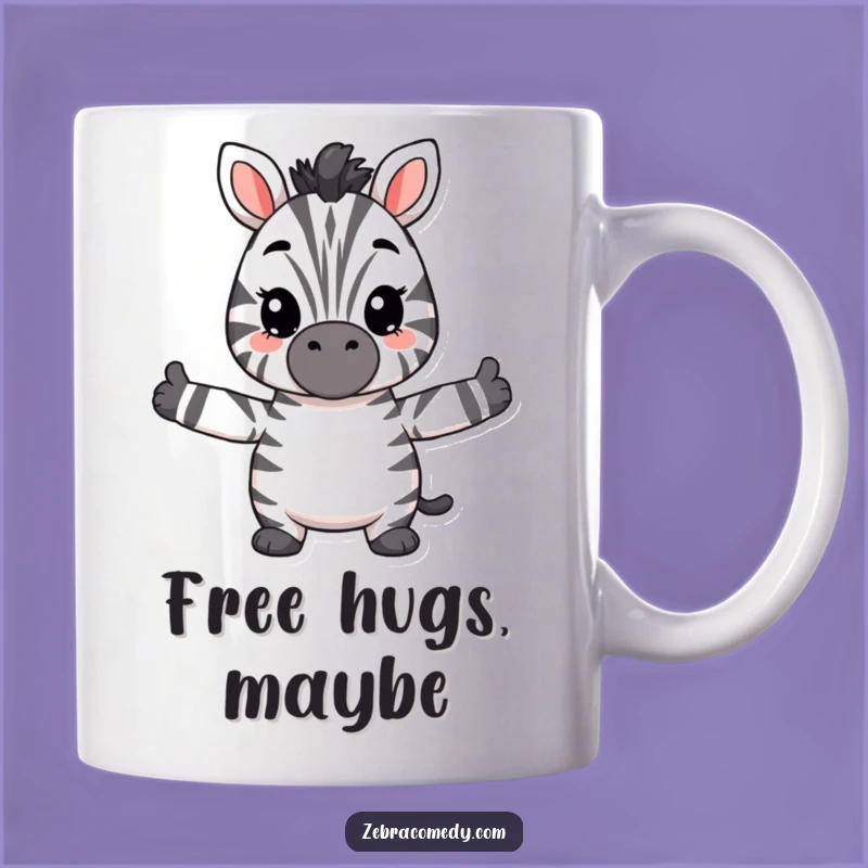 Funny Hugging Zebra Mug, Embrace the Warmth with this Cuddly Funny Gift