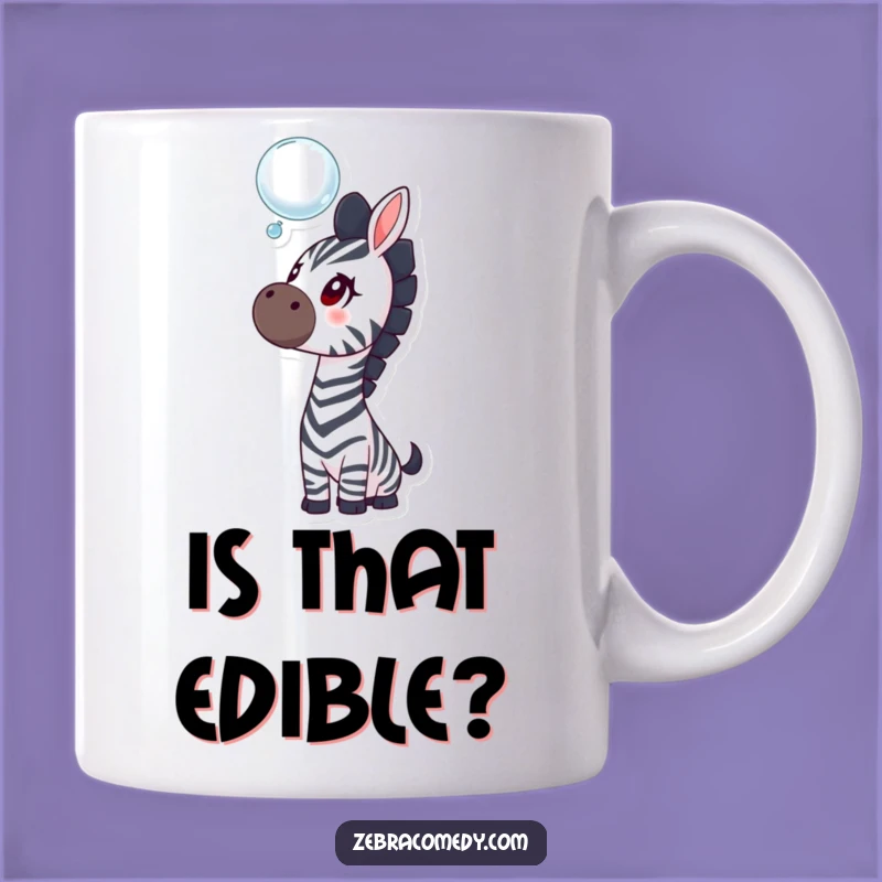 Funny Curious Zebra Mug, A Whimsical Gift for Dreamers and Funny Moments