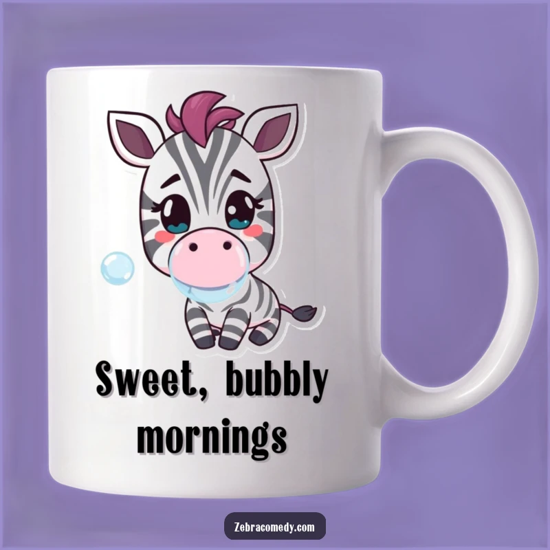 Funny Zebra Bubble Mug - Cheerful Gift for Sweet Moments!
