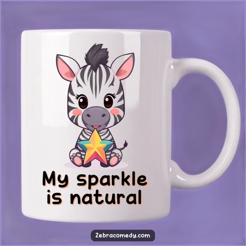 Funny Zebra Cub Star Balancing Mug: A Hilarious Gift for Animal Lovers!