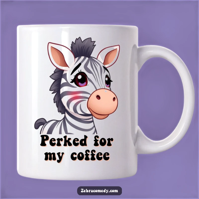 Funny Zebra Wonder Mug: Cute Perked Ears Animal Lover Gift