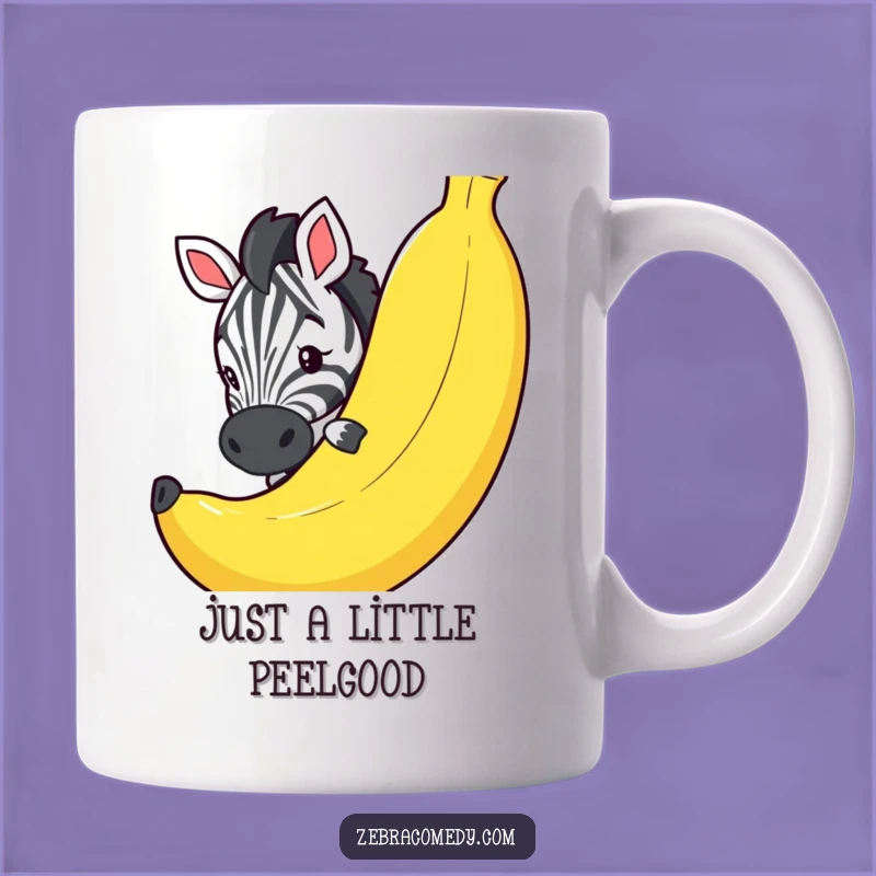Funny Zebra Banana Peek Mug: A Hilarious Gift for Animal Lovers and Fruit Fanatics!