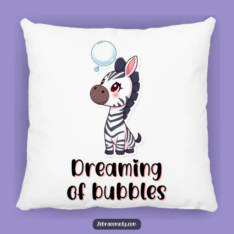 Funny Curious Zebra Pillow, Cozy Comfort and Dreamy Fun Gift for Any Room