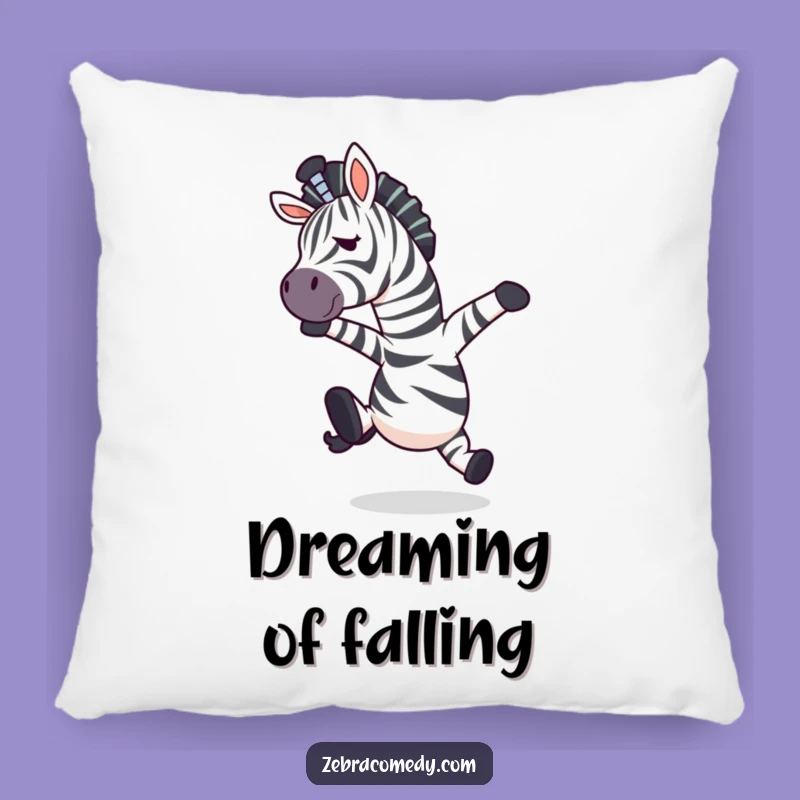 Funny Tripping Zebra Pillow - Cozy Comfort with a Hilarious Mid-Air Moment
