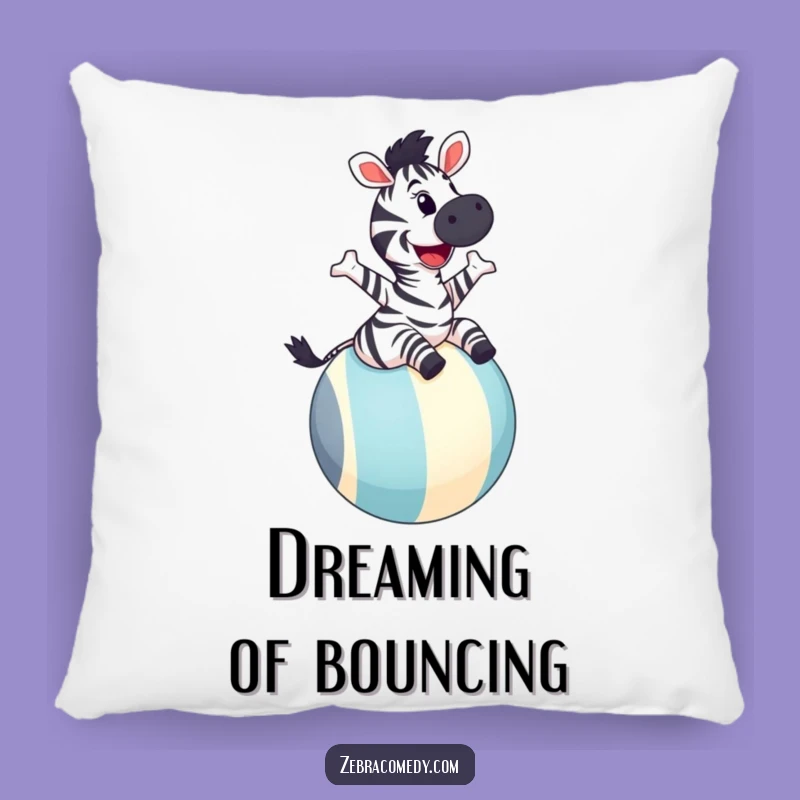 Funny Zebra Pillow: Joyful Bounce, Soft Playful Comfort