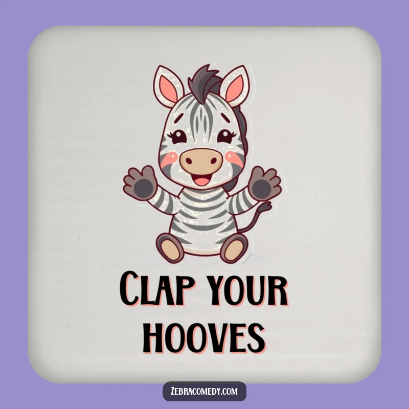 Funny Zebra Coaster Set: Protect Surfaces With Smiles, Cute Funny Gift