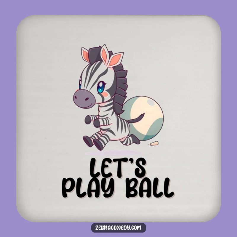 Funny Zebra Coaster: Playful Protection, Perfect Humorous Table Gift!