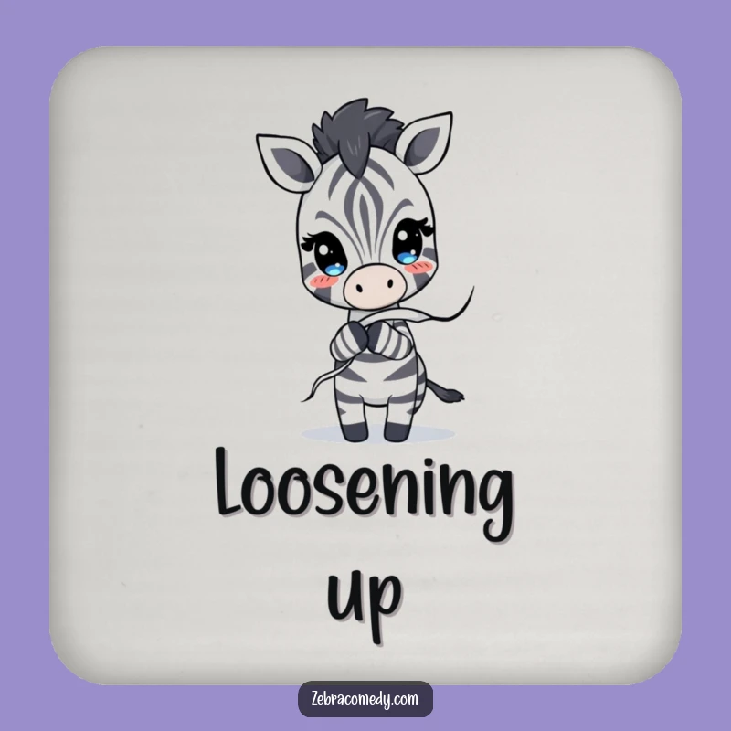 Funny Zebra Coaster: Stripe Surprise Protection, Perfect Humorous Gift!