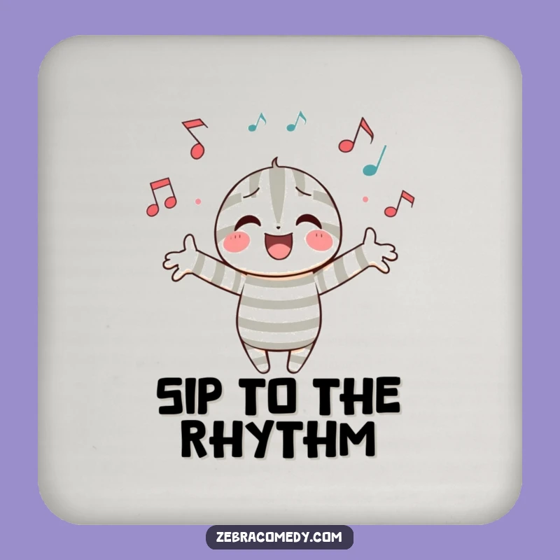 Funny Musical Notes Drink Coaster: Protect Surfaces with a Musical Flair Gift