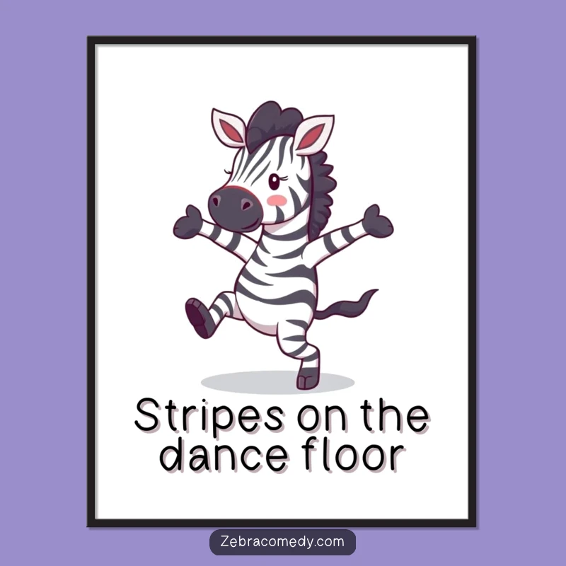 Free Printable Zebra Dance Wall Art: Hilarious Downloadable Decor for Instant Fun