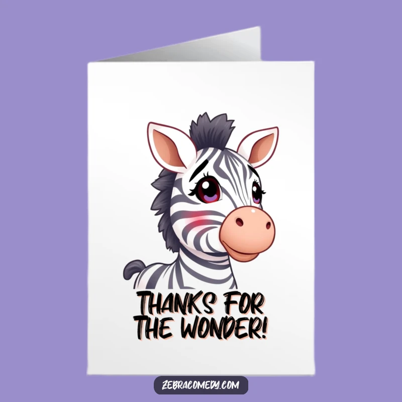 Free Printable Thank You Card: Wondering Zebra for a Cute Downloadable Gift
