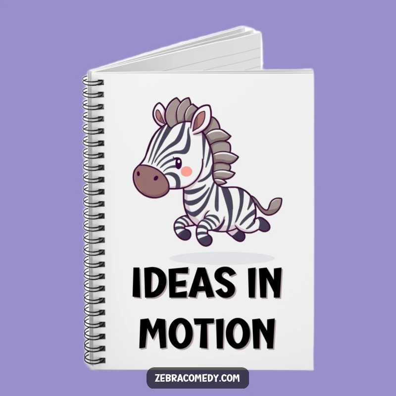 Funny Zebra Bounce Notebook: Jot Down Ideas with Hilarious Animal Motion Fun