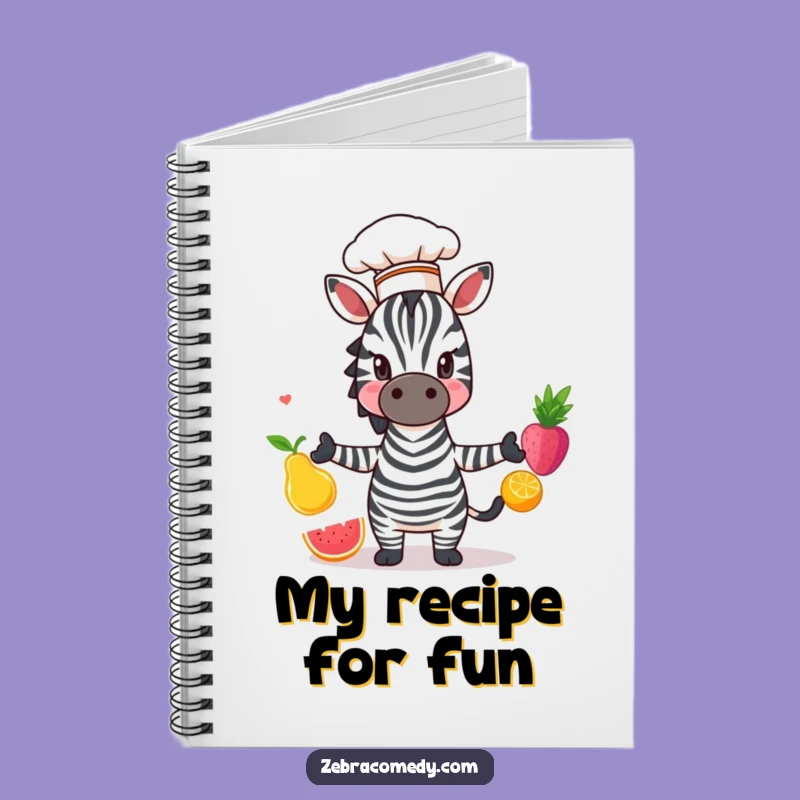 Funny Zebra Chef Notebook: Jot Down Recipes & Laughs, Ideal Funny Gift