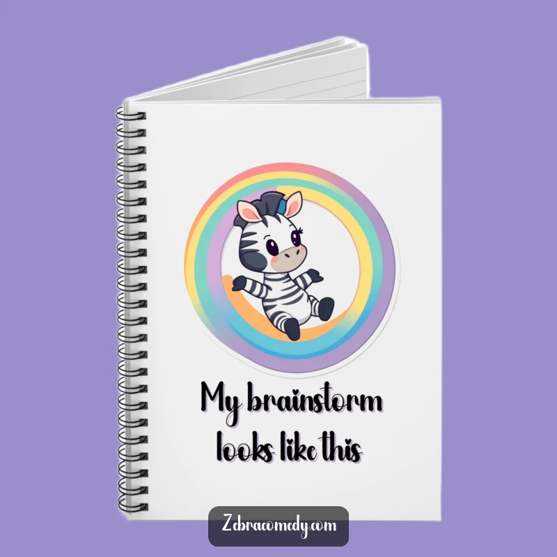 Funny Zebra Rainbow Slide Notebook: Jot Down Dreams with Fun, Perfect Gift for Creatives