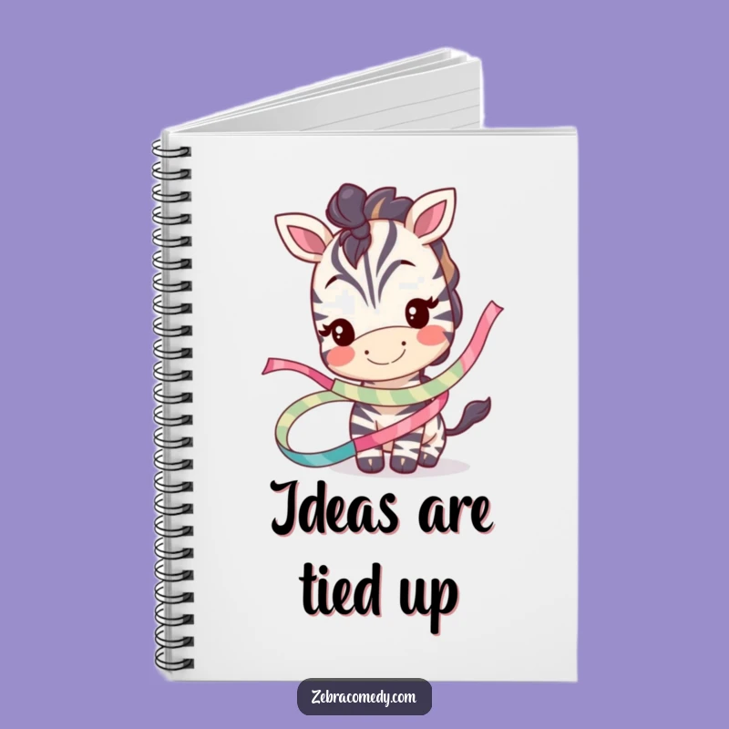 Funny Zebra Ribbon Notebook: Write with Whimsy, Handy Funny Gift!
