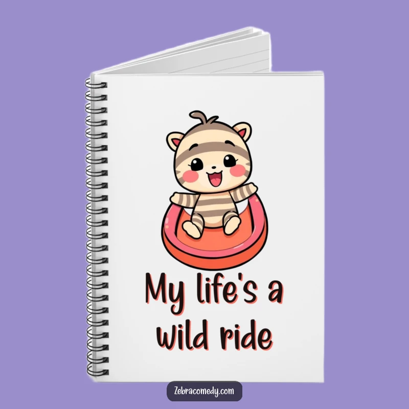 Funny Striped Character Rainbow Slide Notebook: Jot Down Your Happy Thoughts