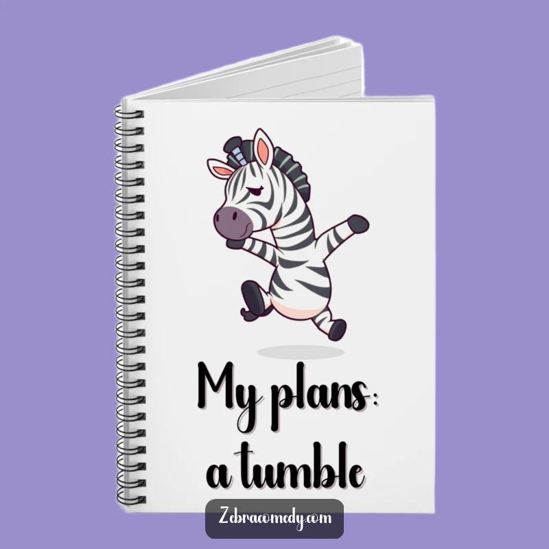 Funny Tripping Zebra Notebook - Journal Your Hilarious Stumbles & Surprises
