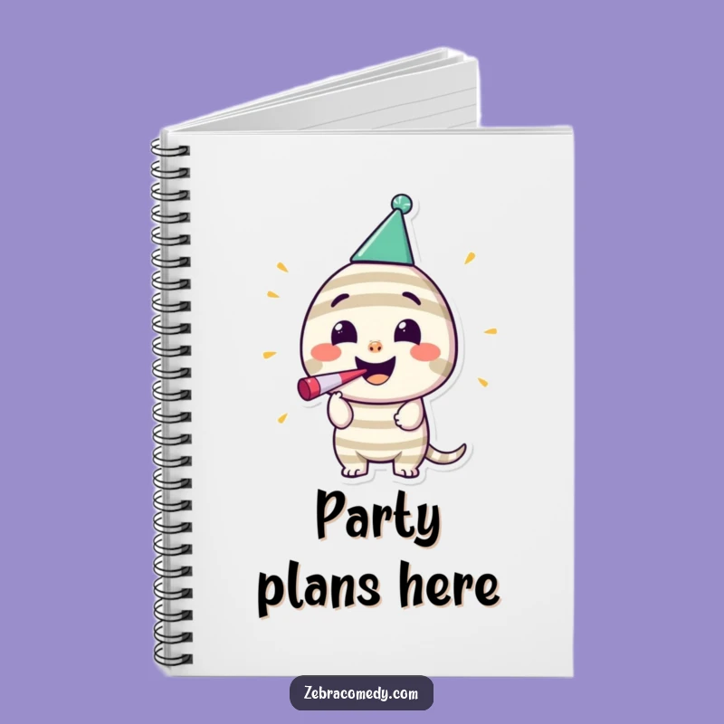 Striped Party Character Notebook: Jot Down Your Funniest Party Plans