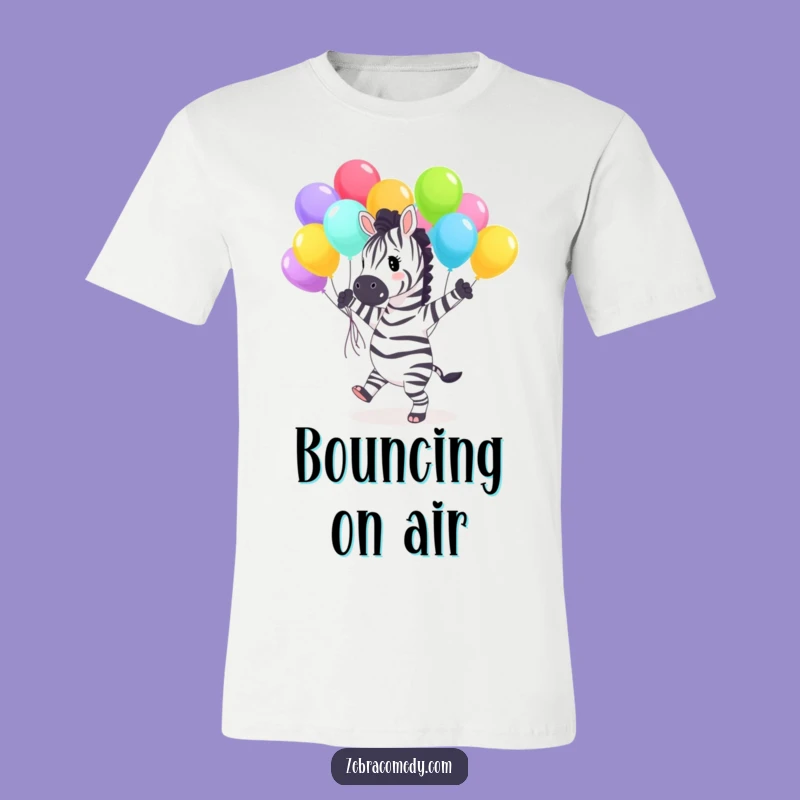 Funny Zebra Dance T-Shirt: Happy Balloon Dancer, Ideal Humorous Apparel Gift!