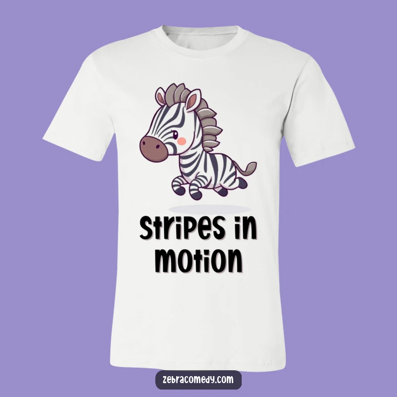 Funny Zebra Bounce T-Shirt: Embrace the Fun with This Hilarious Motion Tee