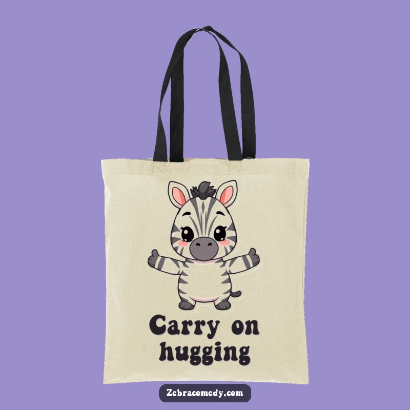 Funny Hugging Zebra Tote Bag, Carry Your Love with this Adorable Funny Gift