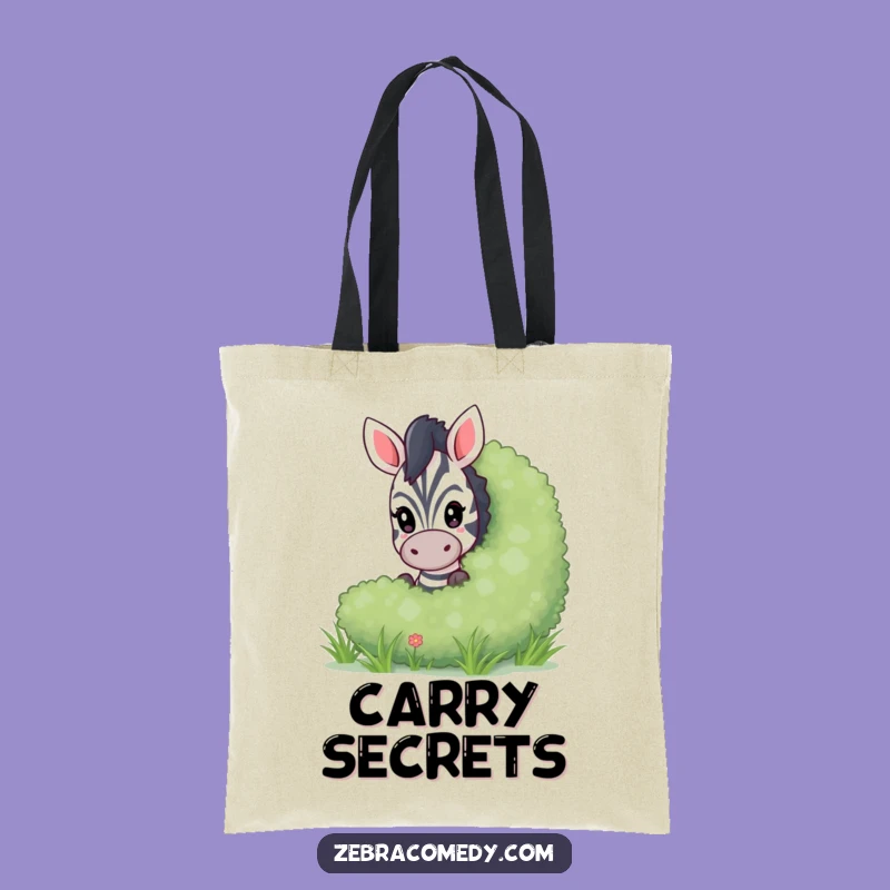 Funny Peeking Zebra Tote Bag, Carry Your Playful Side, a Fun Gift
