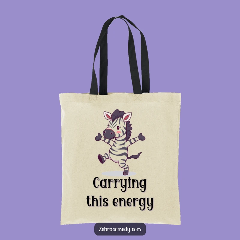 Funny Zebra Dance Tote Bag: Carry Your Groceries with This Hilarious, Whimsical Accessory